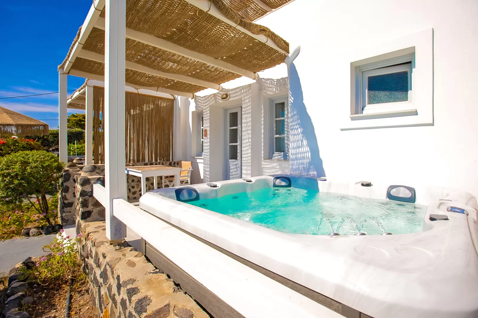 Premier Suite with Hot Tub and Sea View at Santorini Suites, Imerovigli