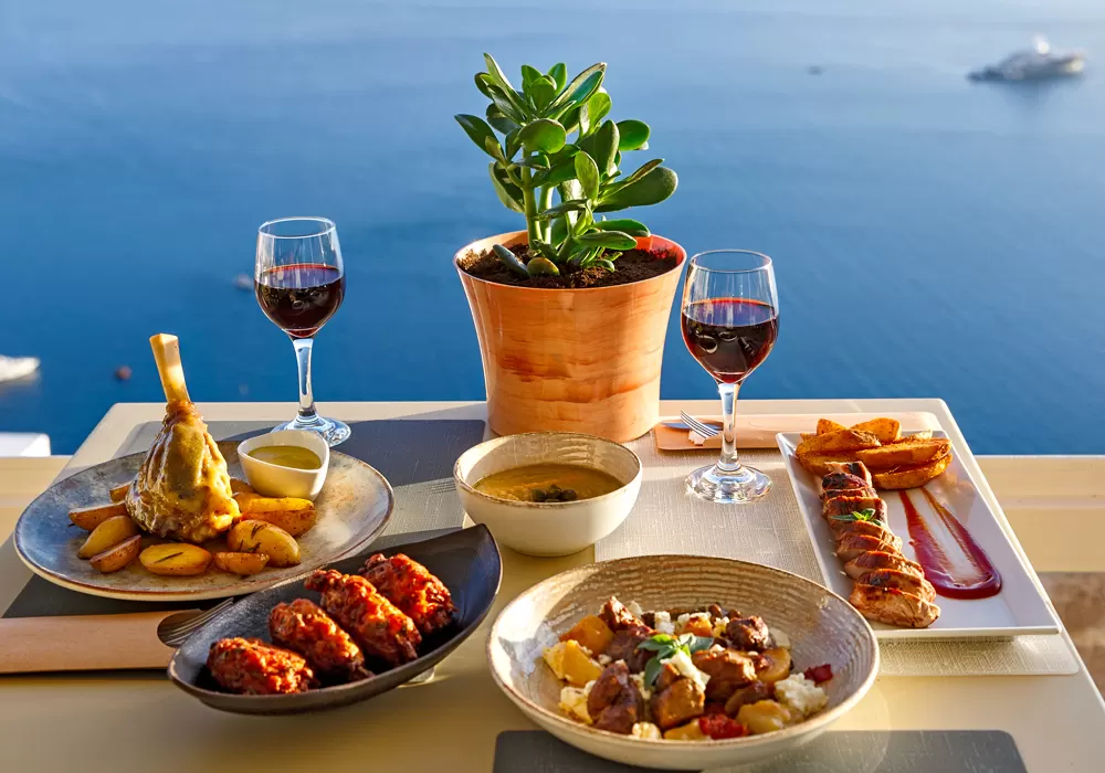 gastronomy santorini phaos suites